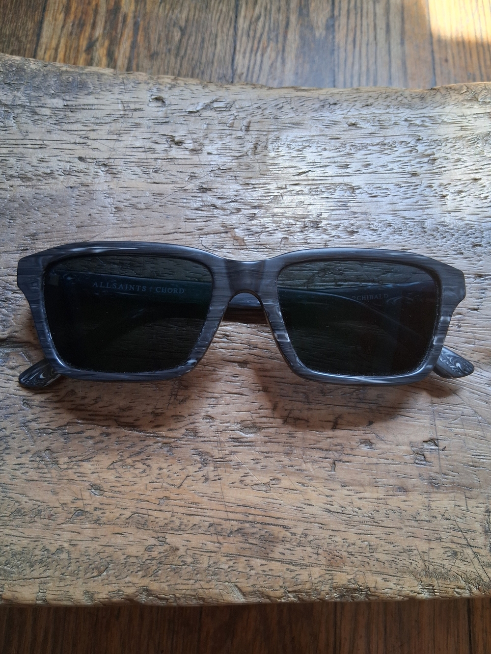 All Saints Chord Black Gray Sunglasses